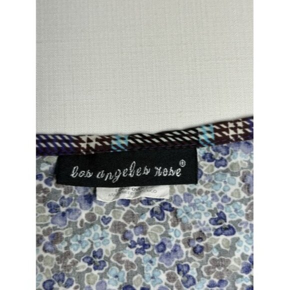 Los Angeles Rose Women's Nursing Scrub Top Floral Size SM drawstring‎ waist - Picture 6 of 6